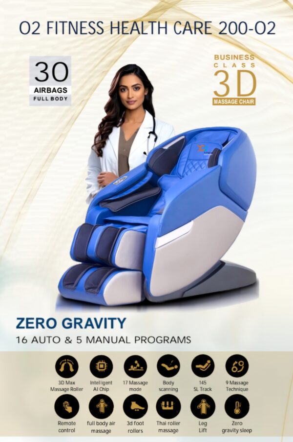 O2 Fitness Health Care 200-O2 Business Class 3D Massage Chair - Image 2
